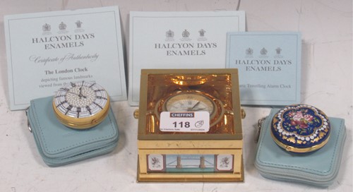 Lot 118 - Halcyon Dayes Enamels - The London Clock,...