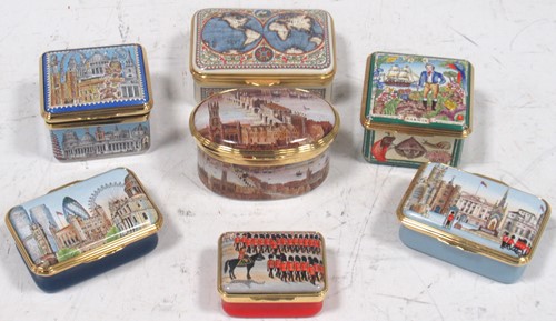 Lot 120 - Halcyon Days Enamels - An enamel musical box...