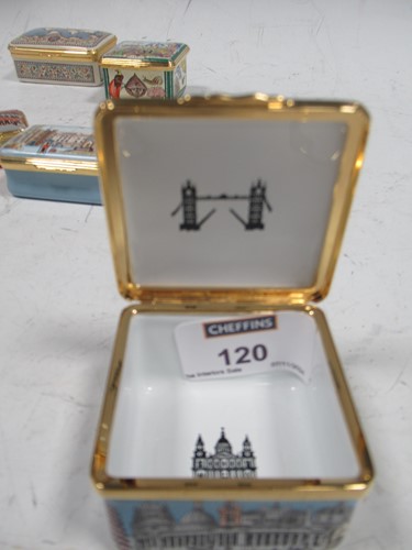 Lot 120 - Halcyon Days Enamels - An enamel musical box...