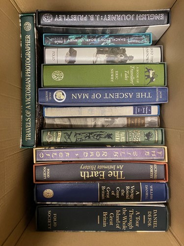 Lot 154 - A collection of Folio Society books on travel...