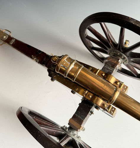 Lot 604 - A gilt bronze signalling or saluting cannon, 19th century