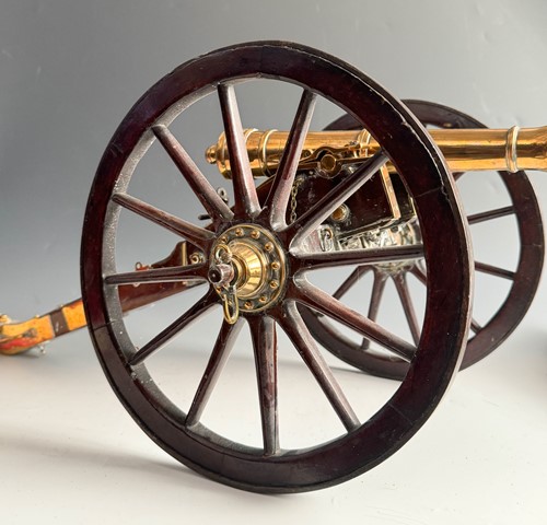 Lot 604 - A gilt bronze signalling or saluting cannon, 19th century