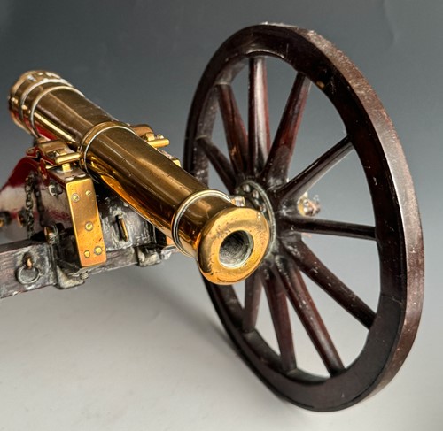 Lot 604 - A gilt bronze signalling or saluting cannon, 19th century