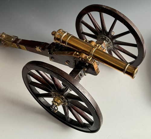 Lot 604 - A gilt bronze signalling or saluting cannon, 19th century