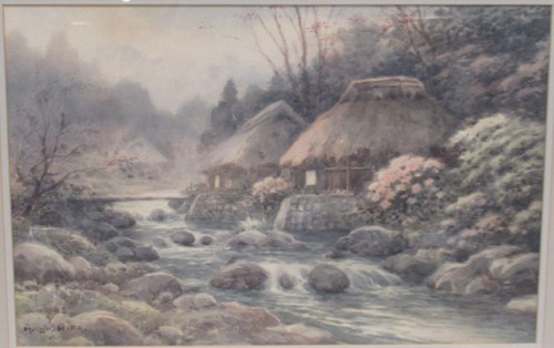 Lot 312 - A.Yoshida Japanese school 20th century cottage...