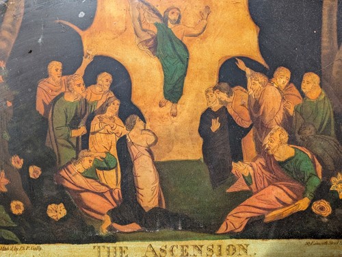 Lot 569 - A Group Of Ten 19th Century Reverse Painted Glass Prints