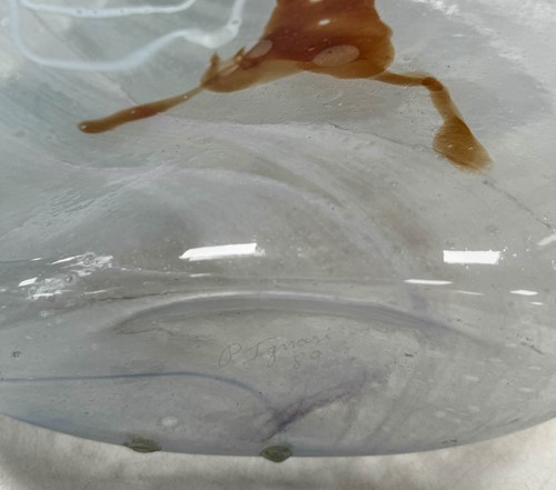 Lot 17 - Pere Ignasi (1949-), a clouded glass vase
