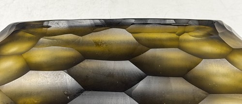 Lot 21 - An Oggetti cut sided glass vase, modern