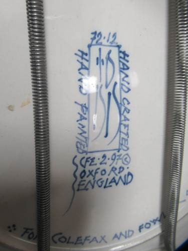 Lot 23 - Eight blue and white Delft style 'Exotic...