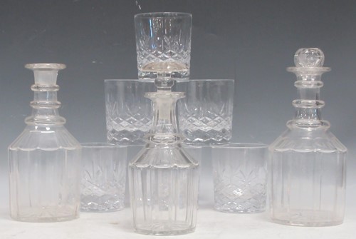 Lot 35 - A set of six Royal Doulton cut glass crystal...