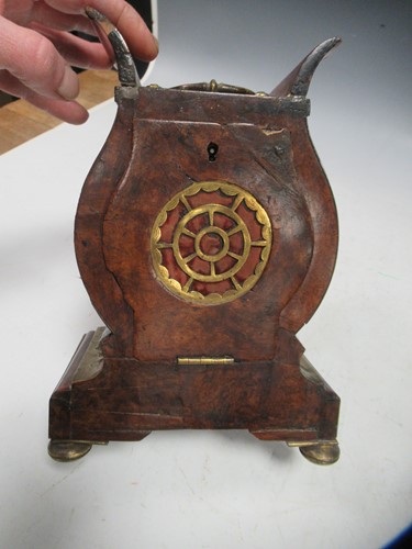 Lot 19 - A 19th century boullework table clock with...