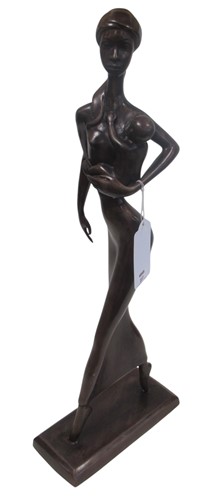 Lot 227 - A contemporary bronze model of a mother and child