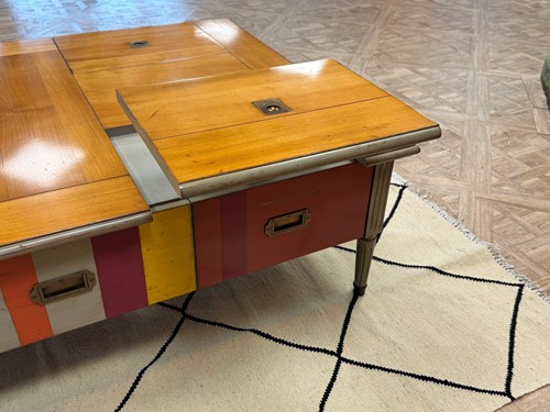 Lot 285 - Grange of France, a 'Candy Cane' coffee table