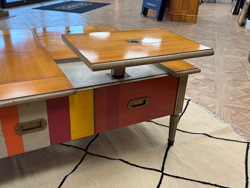 Lot 285 - Grange of France, a 'Candy Cane' coffee table