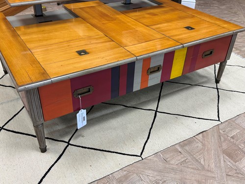 Lot 285 - Grange of France, a 'Candy Cane' coffee table