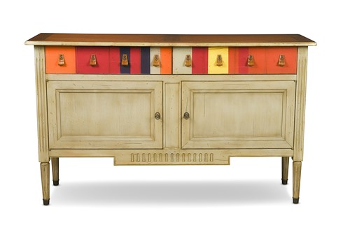 Lot 284 - Grange of France, a 'Candy Cane' sideboard