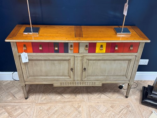 Lot 284 - Grange of France, a 'Candy Cane' sideboard