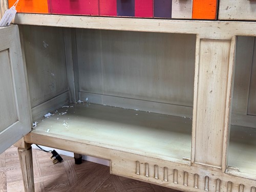 Lot 284 - Grange of France, a 'Candy Cane' sideboard