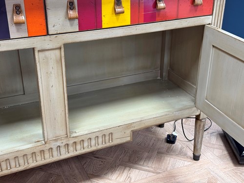 Lot 284 - Grange of France, a 'Candy Cane' sideboard