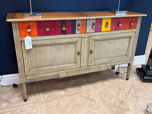 Lot 284 - Grange of France, a 'Candy Cane' sideboard