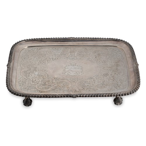 Lot 459 - A George IV silver tray