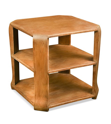 Lot 214 - An Art Deco bleached oak library table