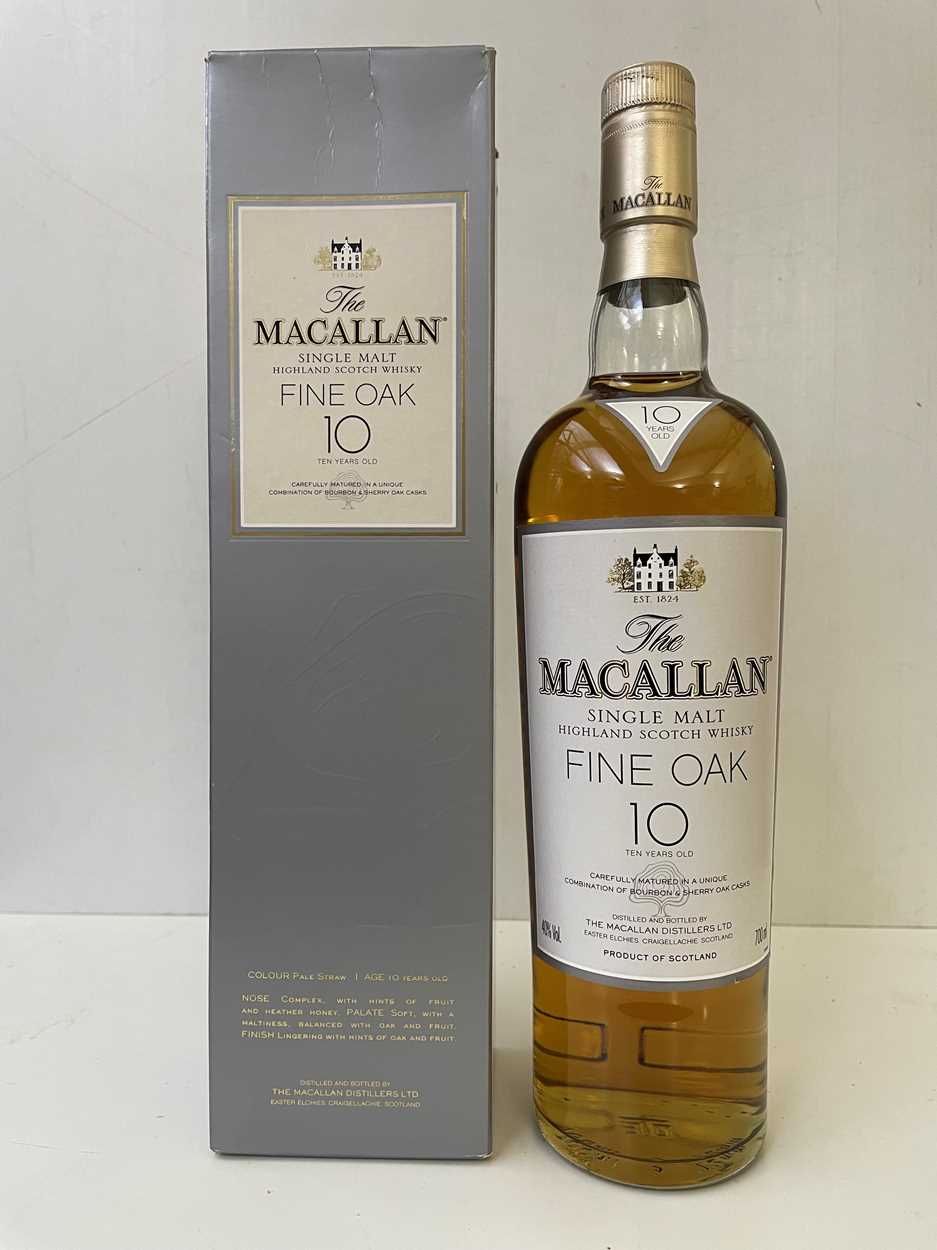 Lot 135 - The Macallan Fine Oak 10 Years Old Single Malt Scotch Whisky