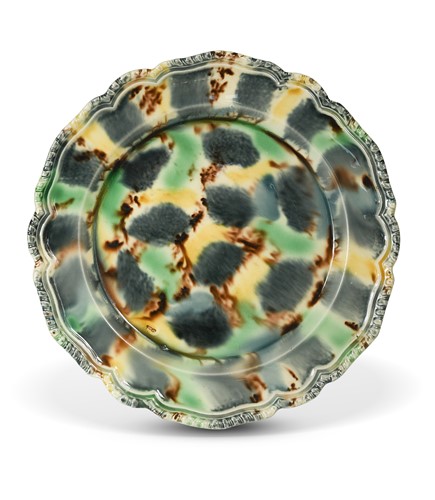 Lot 388 - A Staffordshire Whieldon plate, 18th century