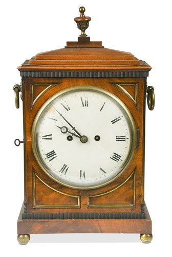 Lot 553 - A Regency mahogany bracket clock