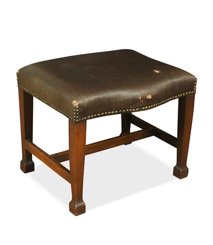 Lot 576 - A George III mahogany stool