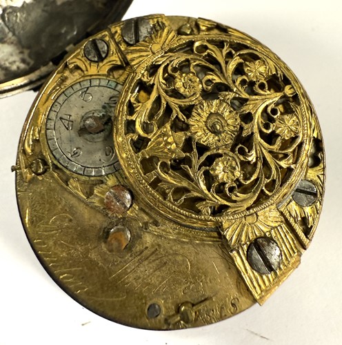 Lot 210 - John Wilders, London - A late 18th century silver pair cased pocket watch