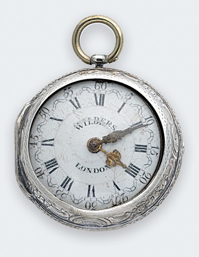 Lot 210 - John Wilders, London - A late 18th century silver pair cased pocket watch