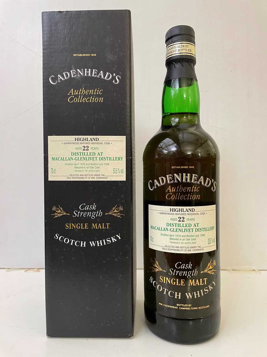 Lot 177 - Cadenhead's Authentic Collection Macallan-Glenlivet 1976 Highland Single Malt Scotch Whisky