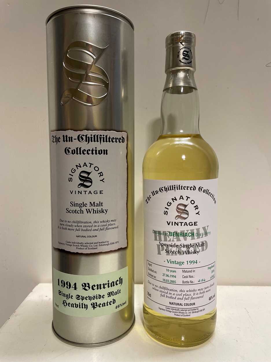 Lot 152 - Benriach 1994 Signatory Vintage Single Malt Scotch Whisky