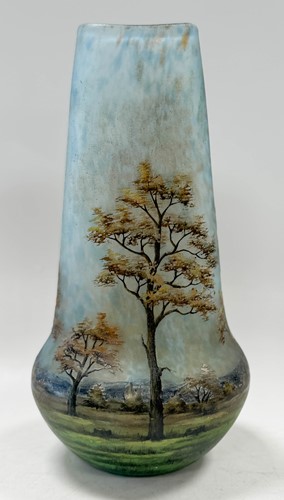 Lot 1 - A Daum Nancy pâte de verre cameo glass vase, early 20th century