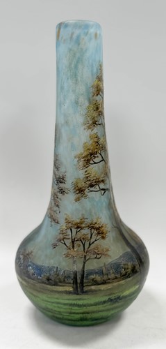 Lot 1 - A Daum Nancy pâte de verre cameo glass vase, early 20th century