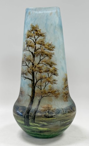 Lot 1 - A Daum Nancy pâte de verre cameo glass vase, early 20th century