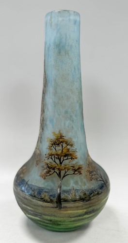 Lot 1 - A Daum Nancy pâte de verre cameo glass vase, early 20th century