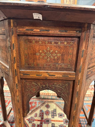 Lot 520 - An Indian table of octagonal form, 19th century