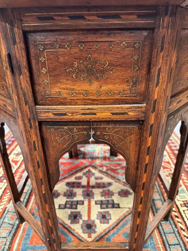 Lot 520 - An Indian table of octagonal form, 19th century