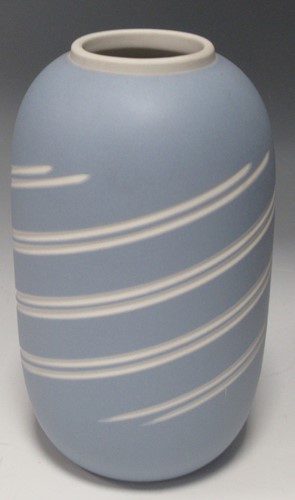 Lot 38 - A Wedgwood blue jasper vase, 19cm high