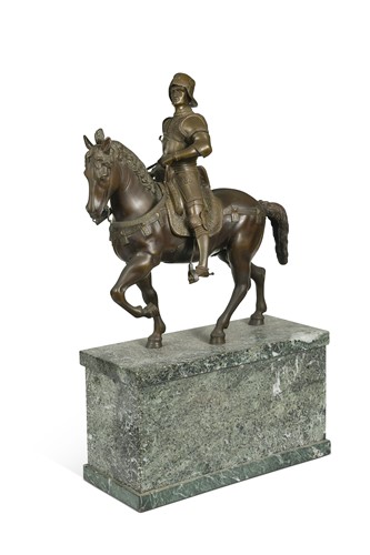 Lot 547 - After Andrea del Verrocchio (1435-1488), a bronze model of Bartolomeo Colleoni, late 19th century