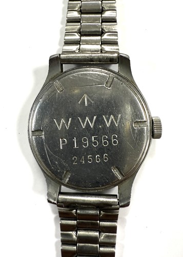 Lot 233 - Cyma - A steel 'WWW Dirty Dozen' military issue wristwatch