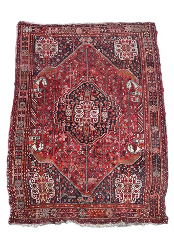 Lot 773 - A Qashqai carpet, mid twentieth century