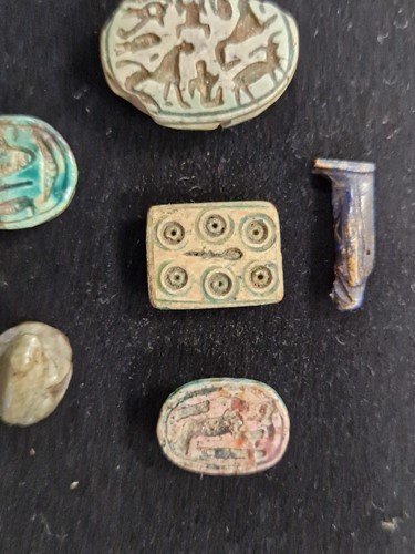 Lot 514 - A small collection of Egyptian amulets, possibly circa 700-300 BCE