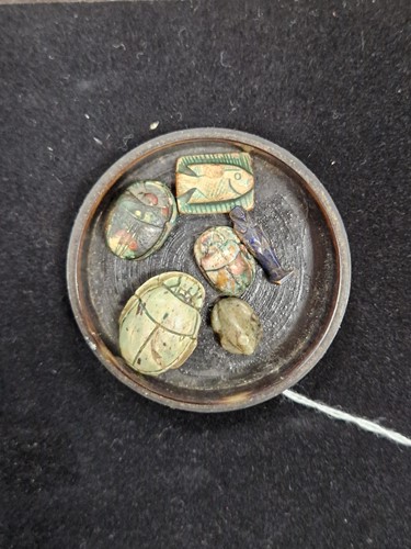 Lot 514 - A small collection of Egyptian amulets, possibly circa 700-300 BCE