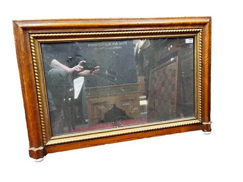 Lot 622 - A late 19th century birdseye maple overmantel...