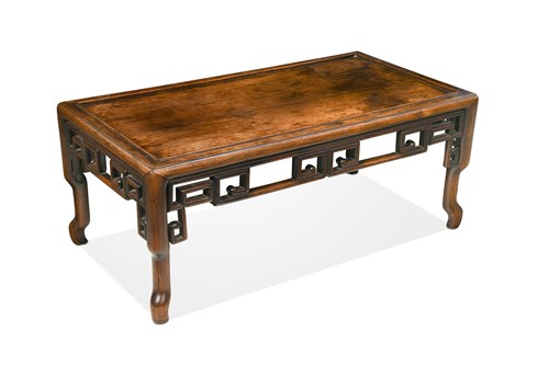 Lot 83 - A Qing dynasty hardwood table, 19th century