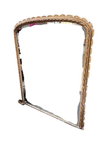 Lot 634 - A very large Victorian carved gilt wood...