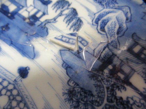 Lot 15 - A 19th century Canton Famille Verte plate...